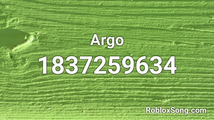 Argo Roblox ID