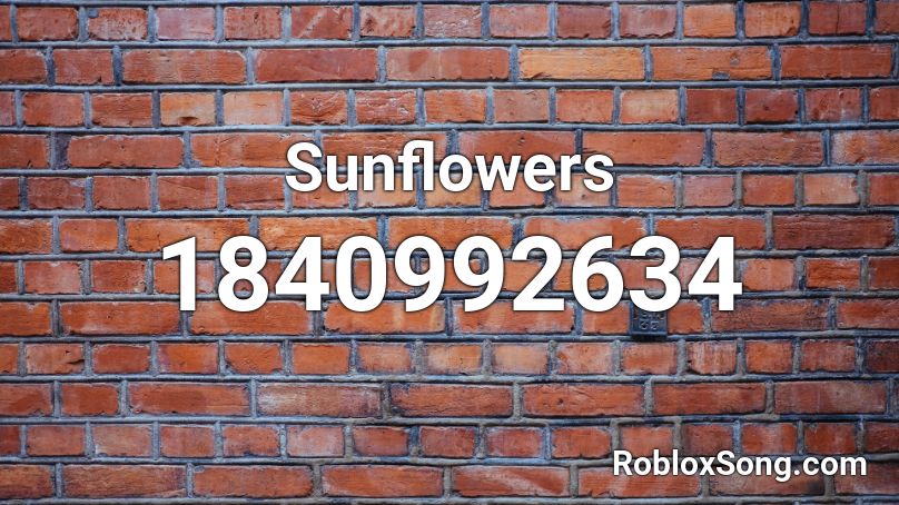 Sunflowers Roblox ID