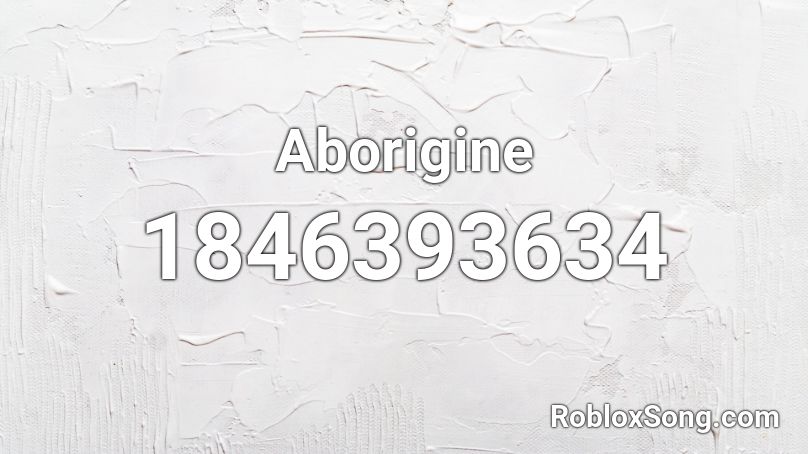 Aborigine Roblox ID