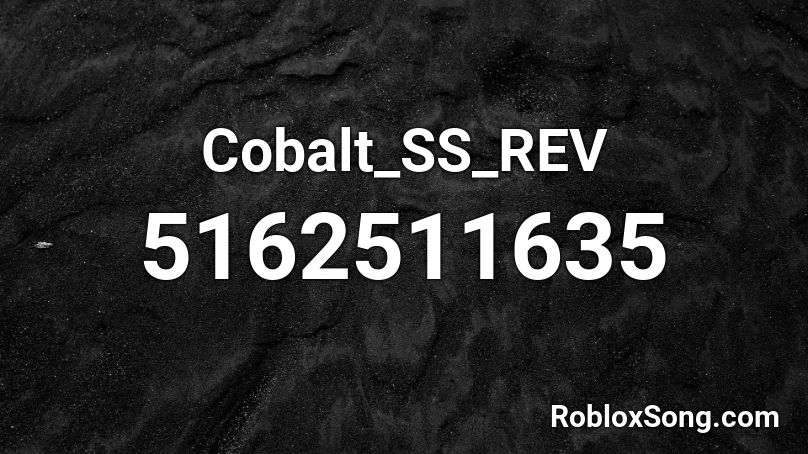 Cobalt_SS_REV Roblox ID