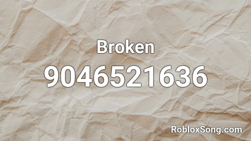 Broken Roblox ID