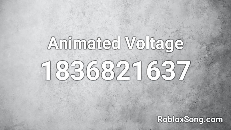 Animated Voltage Roblox ID