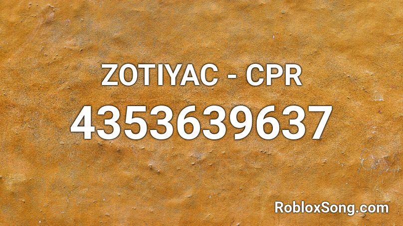 ZOTIYAC - CPR Roblox ID