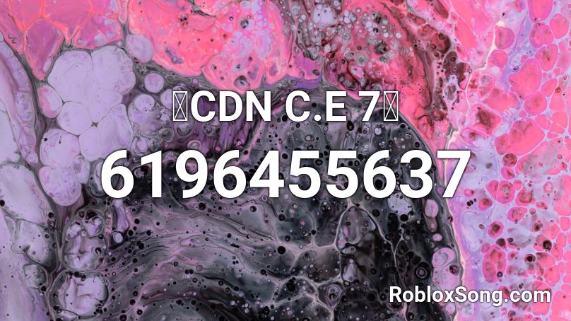 🖤CDN C.E 7🖤 Roblox ID