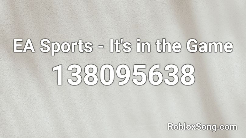 EA Sports - It's in the Game Roblox ID