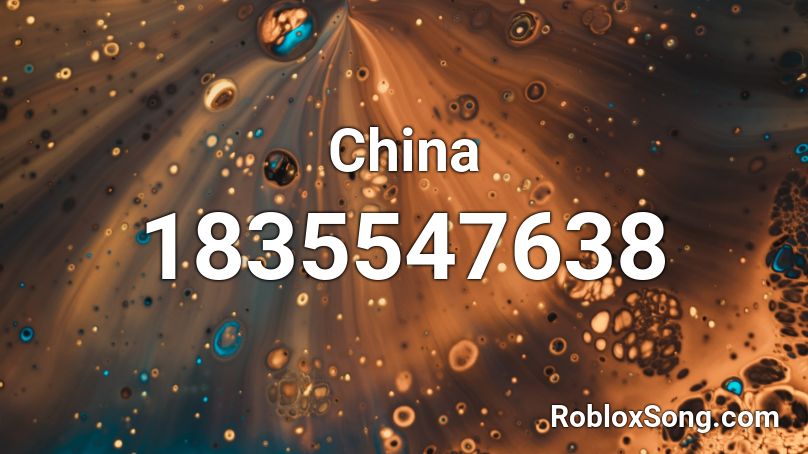 China Roblox ID