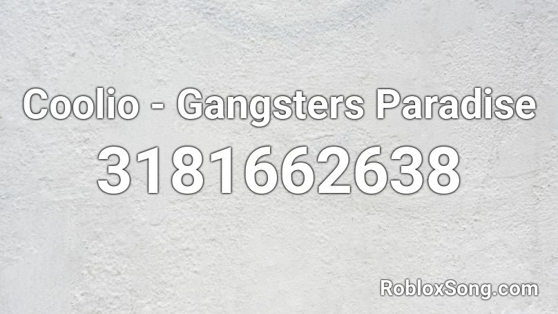 coolio gangsters paradise