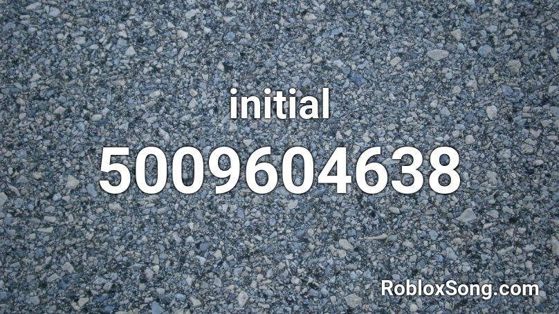 initial Roblox ID