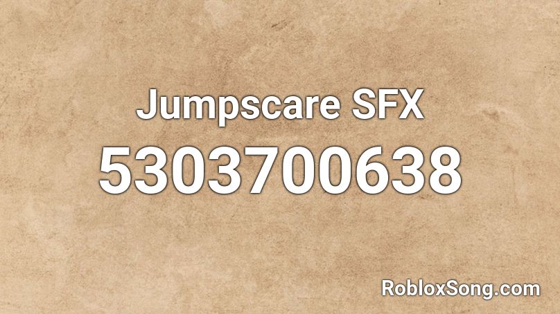 Jumpscare SFX Roblox ID