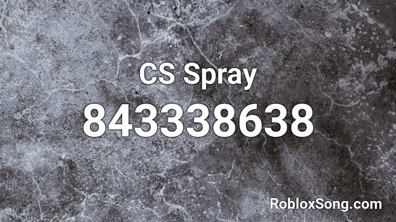 CS Spray Roblox ID
