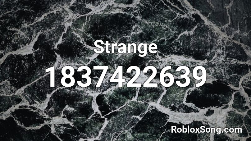 Strange Roblox ID