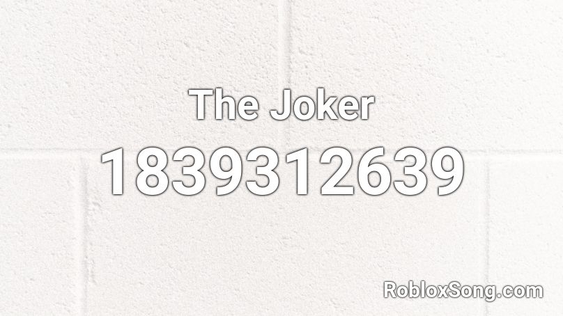 The Joker Roblox ID