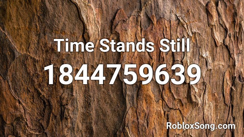 Time Stands Still Roblox ID