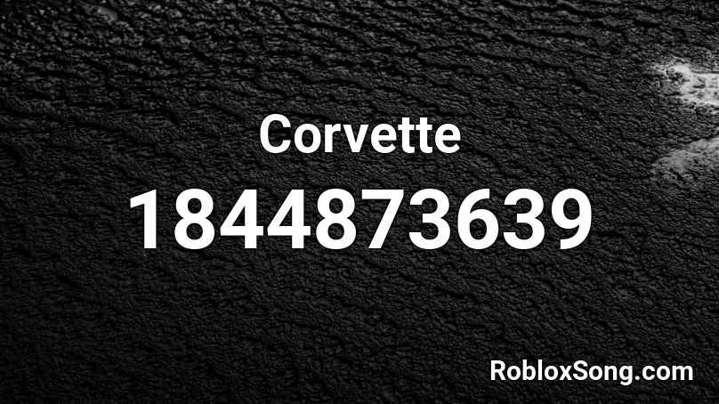 Corvette Roblox ID