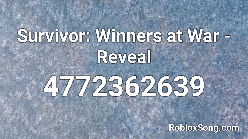 Survivor: Winners at War - Reveal Roblox ID