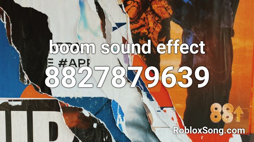 boom sound effect Roblox ID