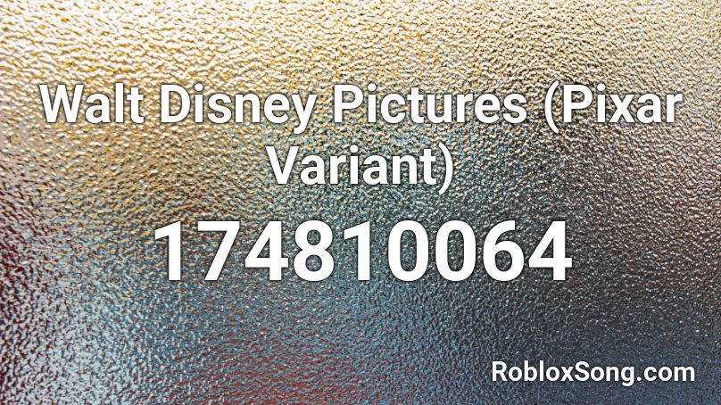 Walt Disney Pictures (Pixar Variant) Roblox ID