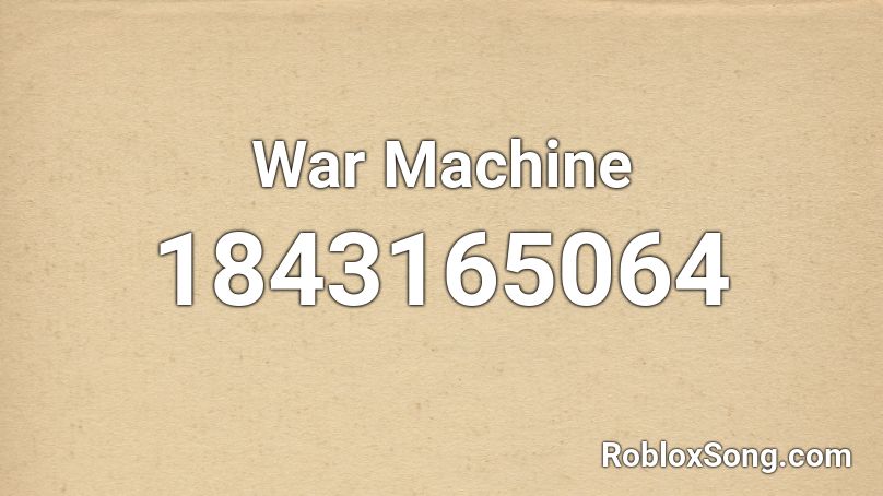 War Machine Roblox ID