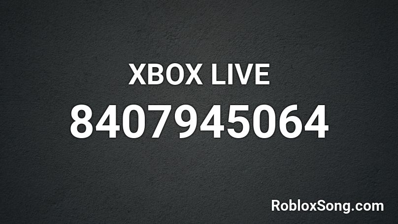 XBOX LIVE Roblox ID