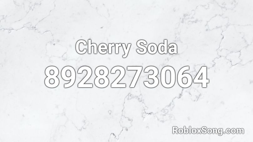 Cherry Soda Roblox ID
