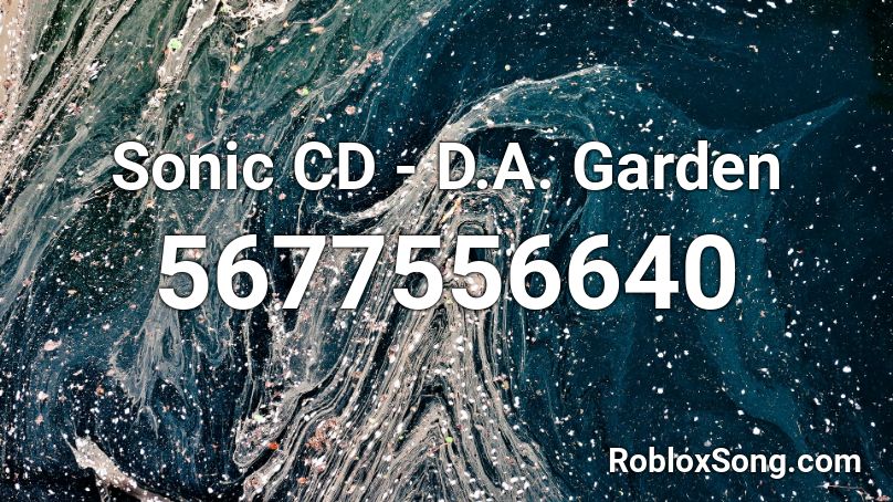 Sonic CD - D.A. Garden Roblox ID