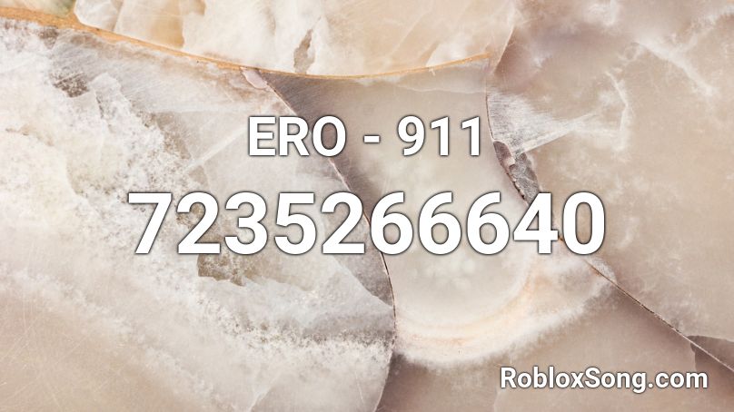 ERO - 911 Roblox ID