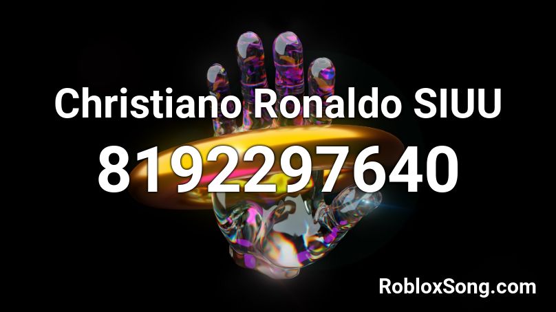 Christiano Ronaldo SIUU Roblox ID