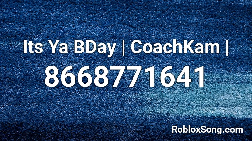 Stormi / Birthday Code Roblox ID