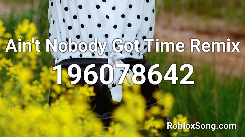 Ain't Nobody Got Time Remix Roblox ID