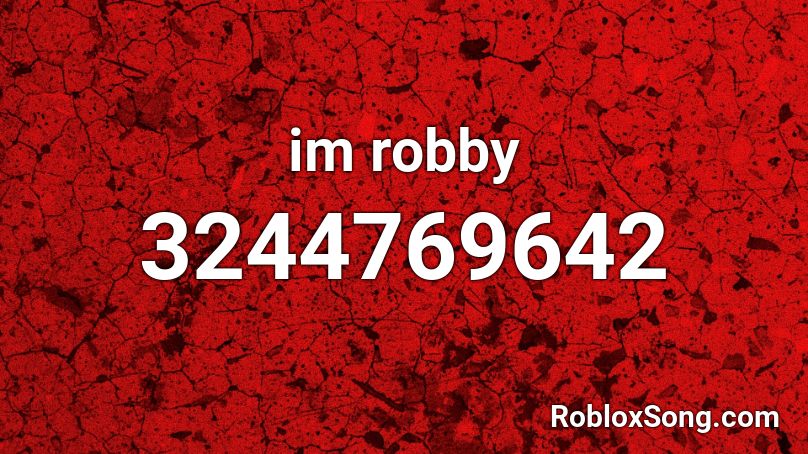 im robby Roblox ID