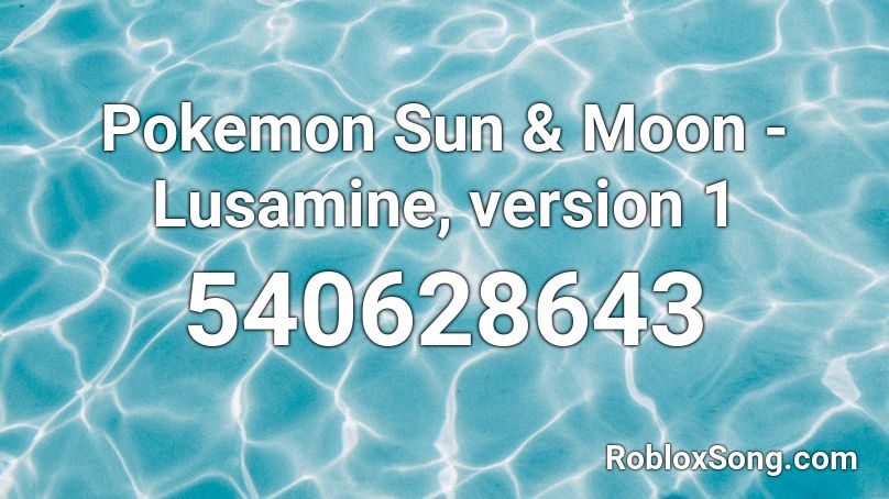Pokemon Sun & Moon - Lusamine, version 1 Roblox ID