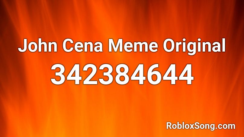 John Cena Meme Original Roblox ID