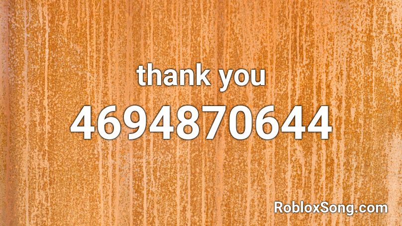 Thank you - Roblox