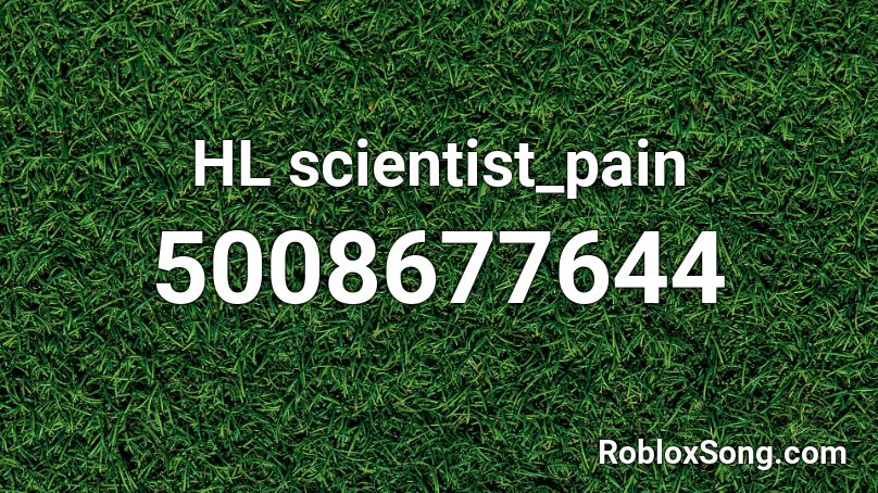 HL scientist_pain Roblox ID