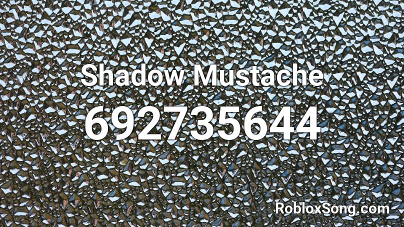 Shadow Mustache  Roblox ID
