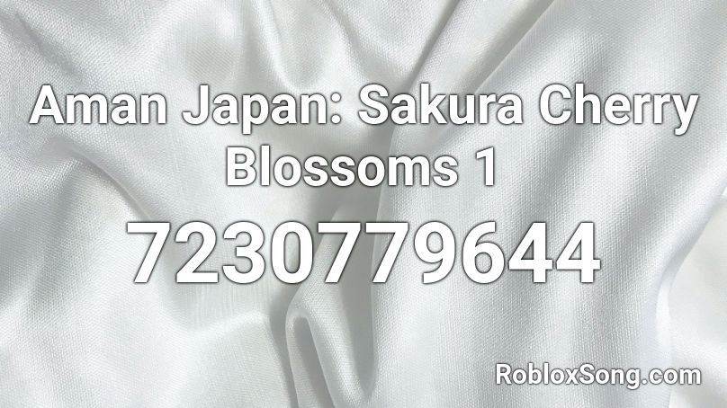 Aman Japan: Sakura Cherry Blossoms 1 Roblox ID