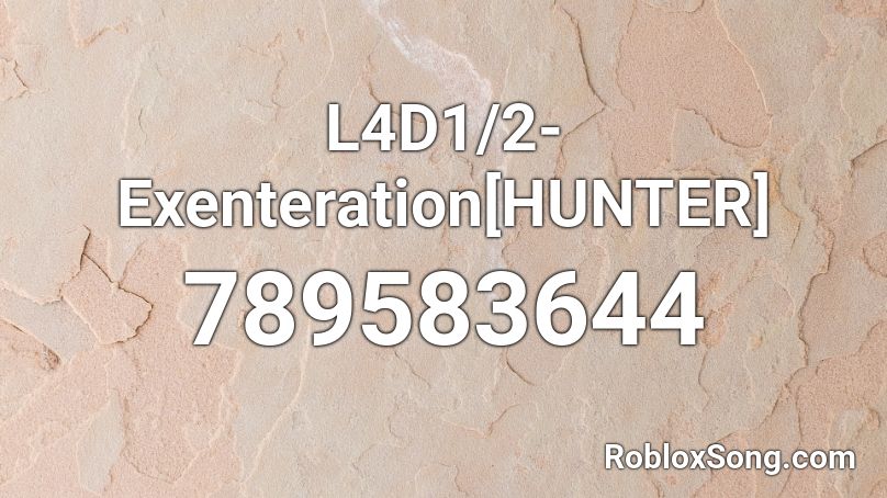 L4D1/2-Exenteration[HUNTER] Roblox ID