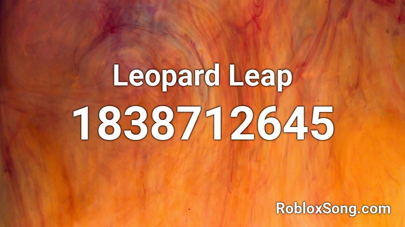 Leopard Leap Roblox ID