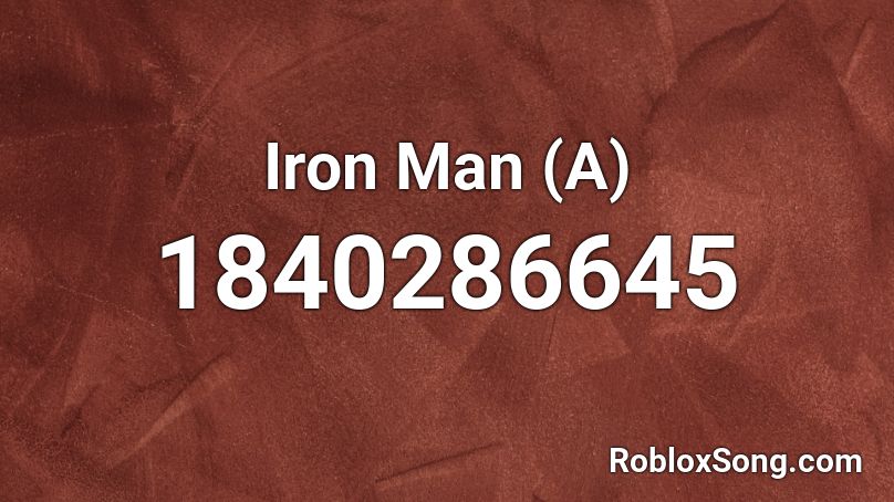 Iron Man (A) Roblox ID