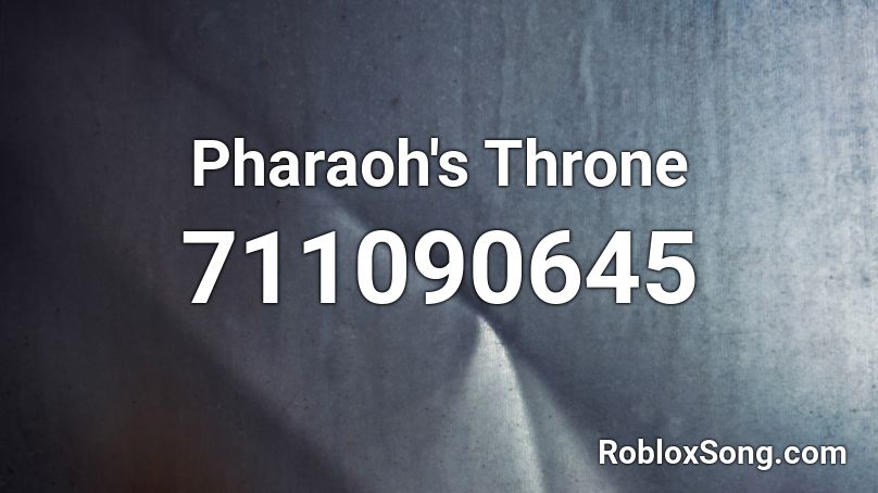 Pharaoh's Throne Roblox ID