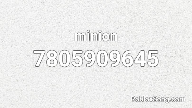 minion Roblox ID