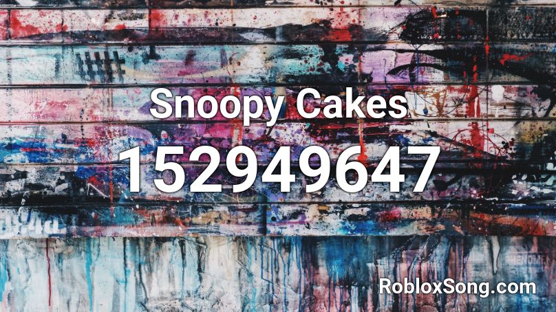 Snoopy Cakes Roblox ID