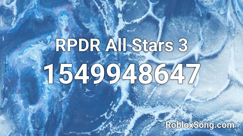  RPDR All Stars 3 Roblox ID