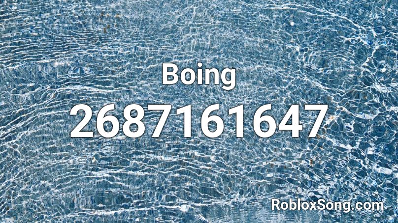 Boing Roblox ID