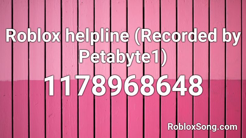 ROBLOX Support Number Recording Roblox ID