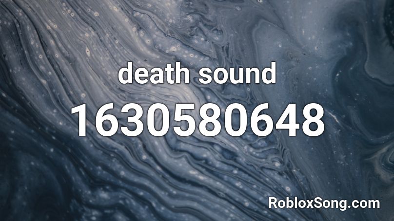 death sound Roblox ID
