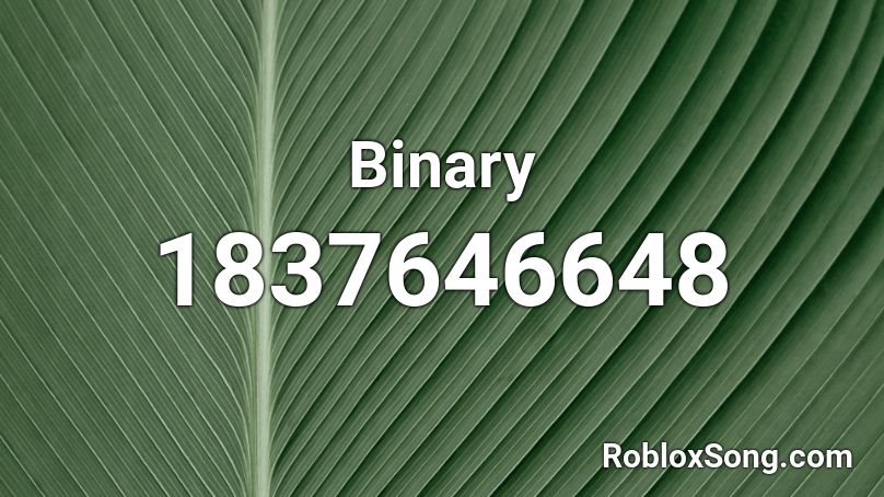 Binary Roblox ID