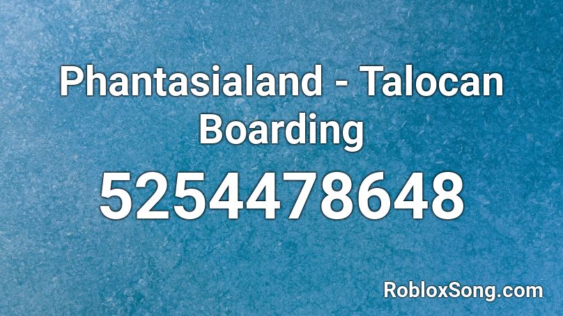 Phantasialand - Talocan Boarding Roblox ID