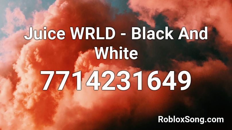 Juice WRLD - Black And White Roblox ID