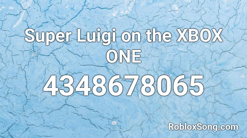 Super Luigi on the XBOX ONE Roblox ID